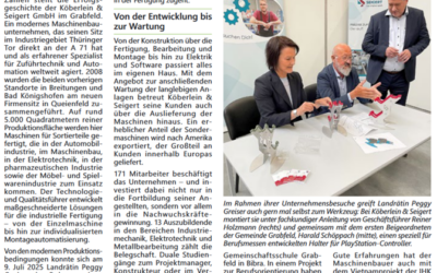 Besuch der Landrätin Frau Peggy Greiser